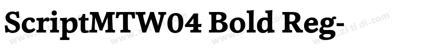 ScriptMTW04 Bold Reg字体转换